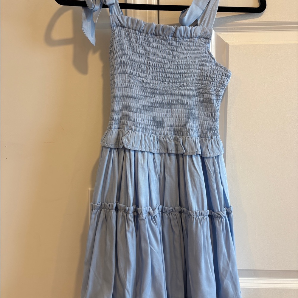 Adorable Light Blue Kids Dress - Picture 3 of 3